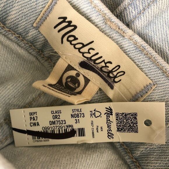 Madewell The Perfect Vintage Jeans High Rise Tapered Leg Chestnut Wash NWT 31 - Picture 8 of 12